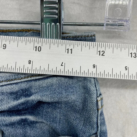 Frame Jeans Women's Sz 27 Blue Washed Denim Skinny Mid Rise Cropped Stretch - Picture 3 of 11